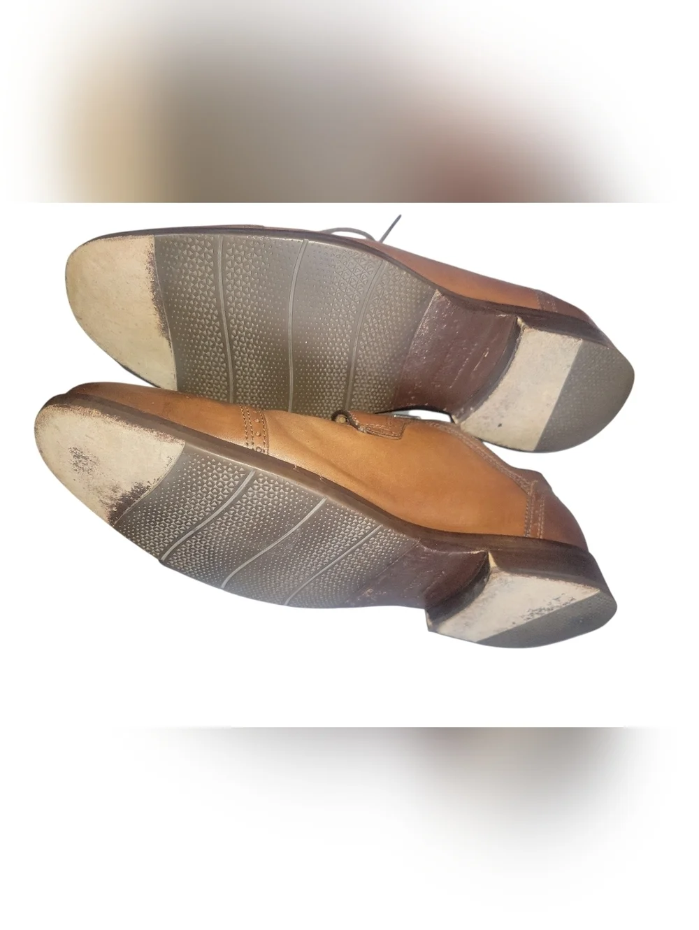 Johnston & Murphy Alredge Men's Brown Leather Cap-Toe Oxford Dress Shoes Sz 10M